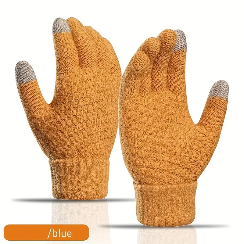 Cozy Cashmere Knit Gloves Perfect for Couples Ideal Gift