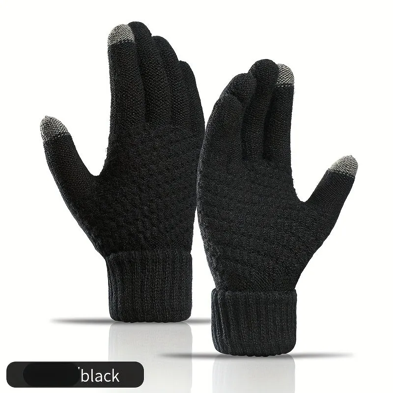 Cozy Cashmere Knit Gloves Perfect for Couples Ideal Gift