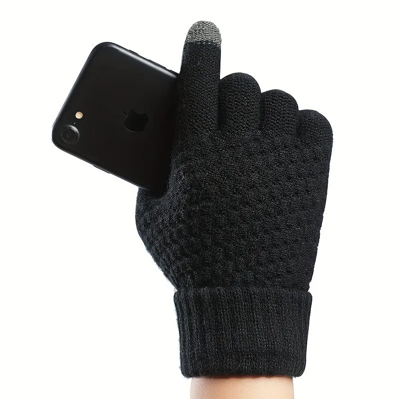 Cozy Cashmere Knit Gloves Perfect for Couples Ideal Gift