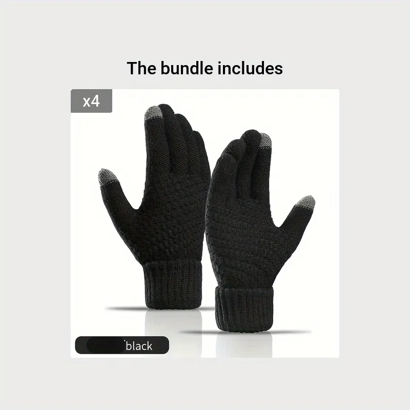 Cozy Cashmere Knit Gloves Perfect for Couples Ideal Gift