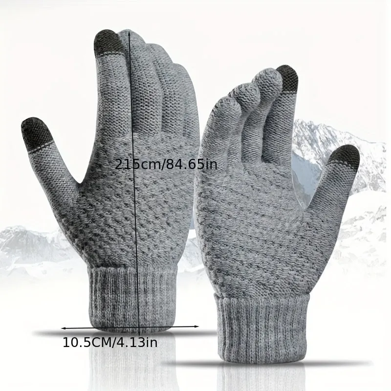 Cozy Cashmere Knit Gloves Perfect for Couples Ideal Gift