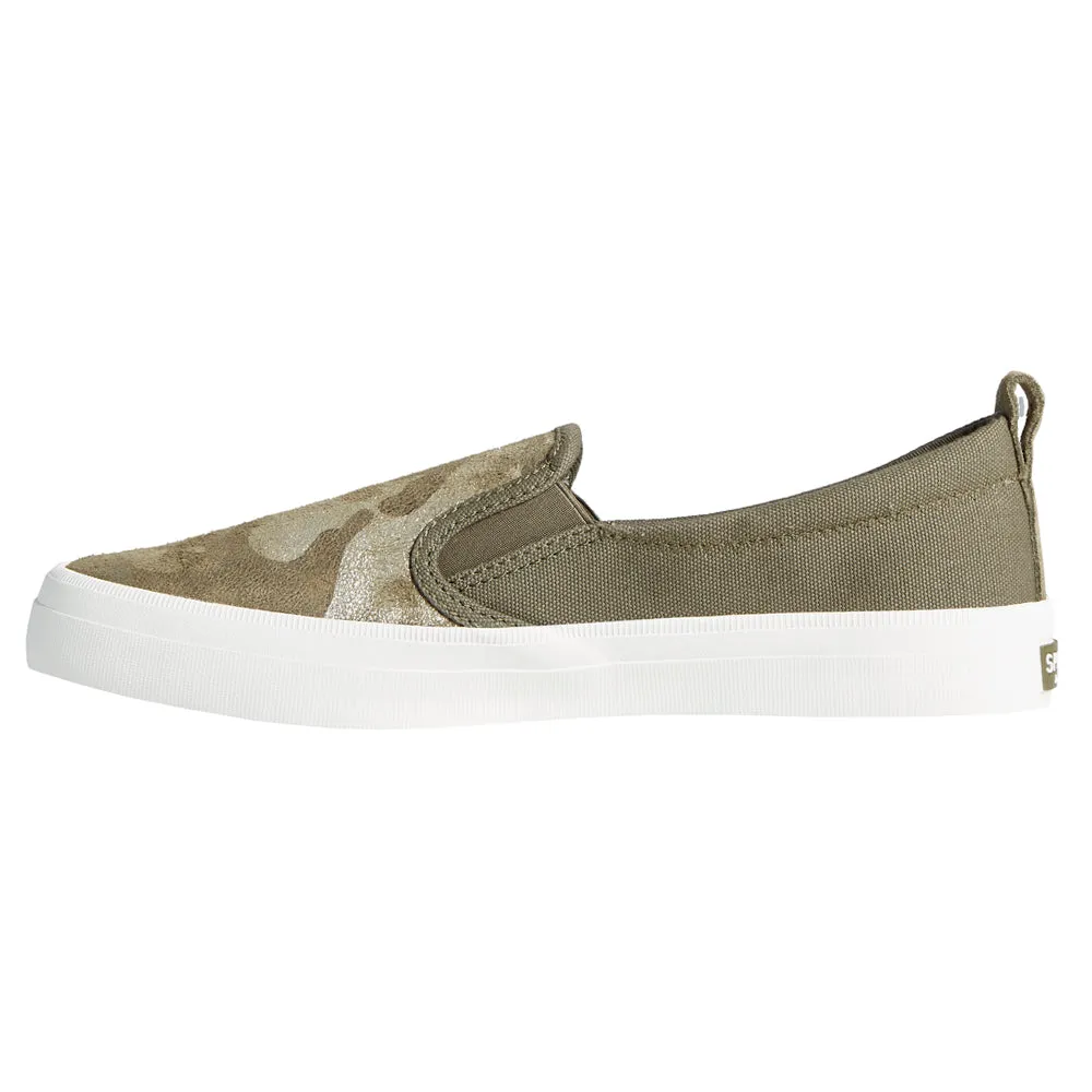 Crest Twin Gore Camo Slip On Sneakers