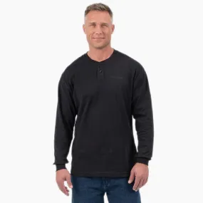 Dickies MENS L/S HENLEY SHIRT (WLR05) Black