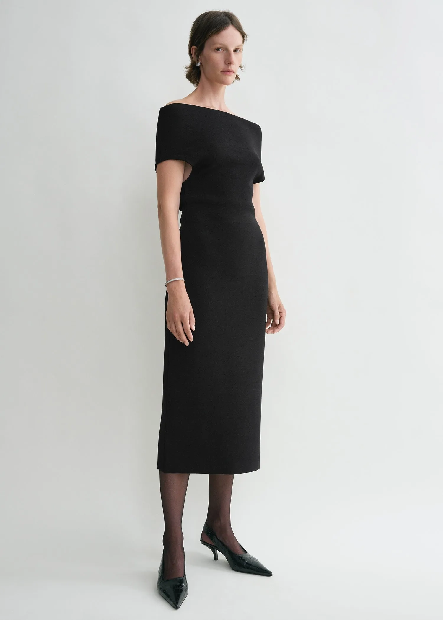 Double-knit dress black