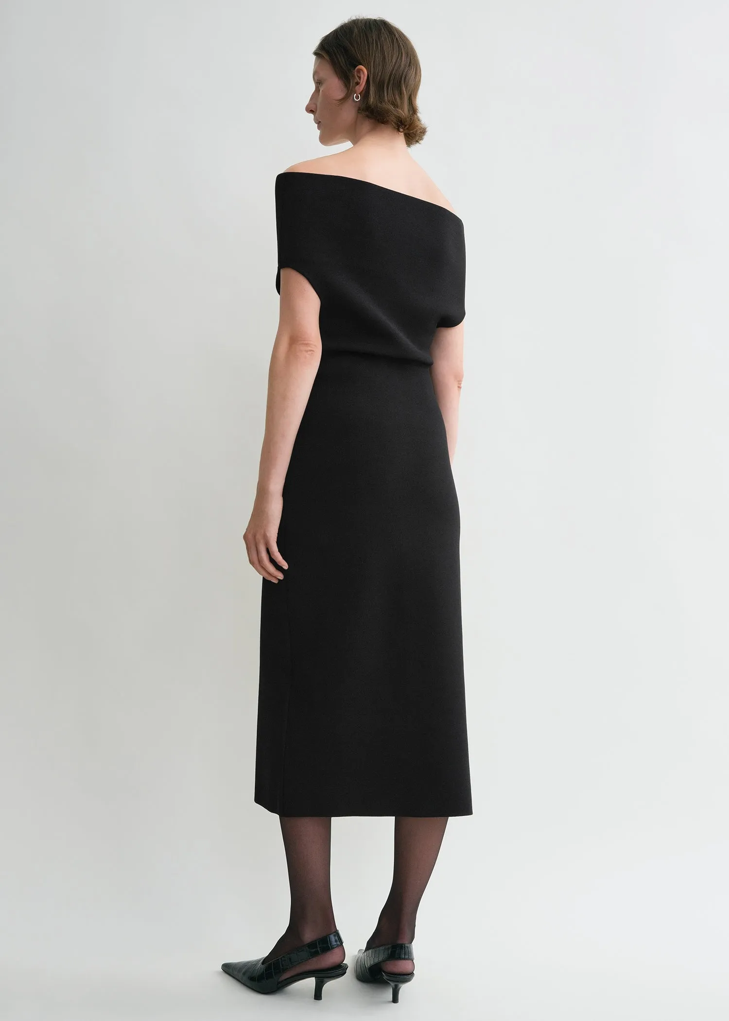 Double-knit dress black