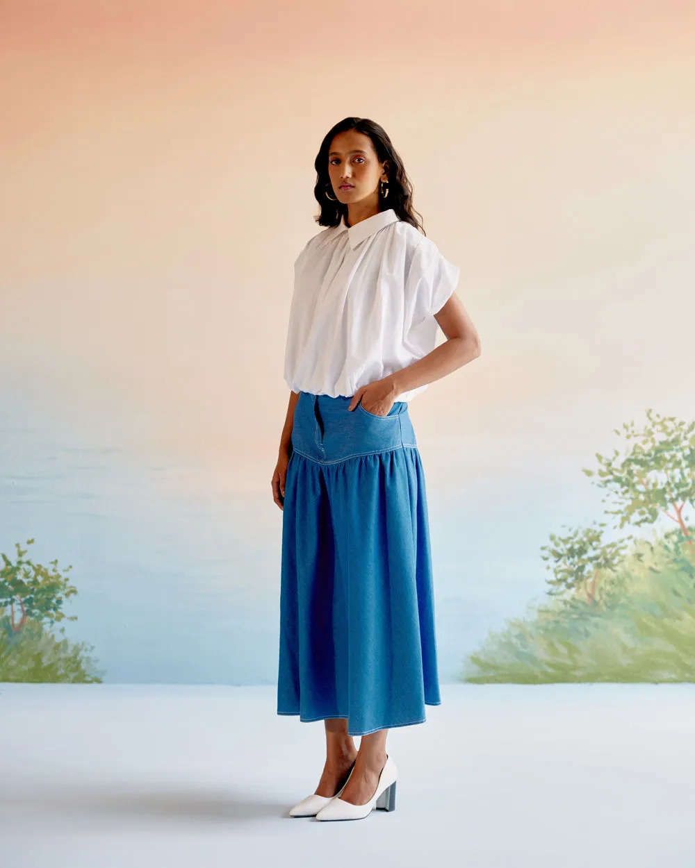 Echo Denim Skirt