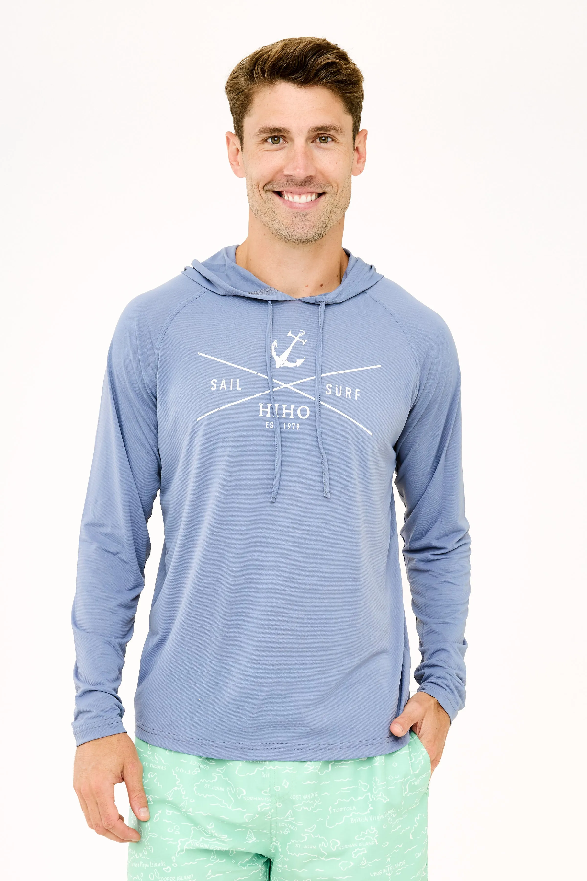 Eli Hoodie Sail & Surf UPF50 Top - Voyage Grey