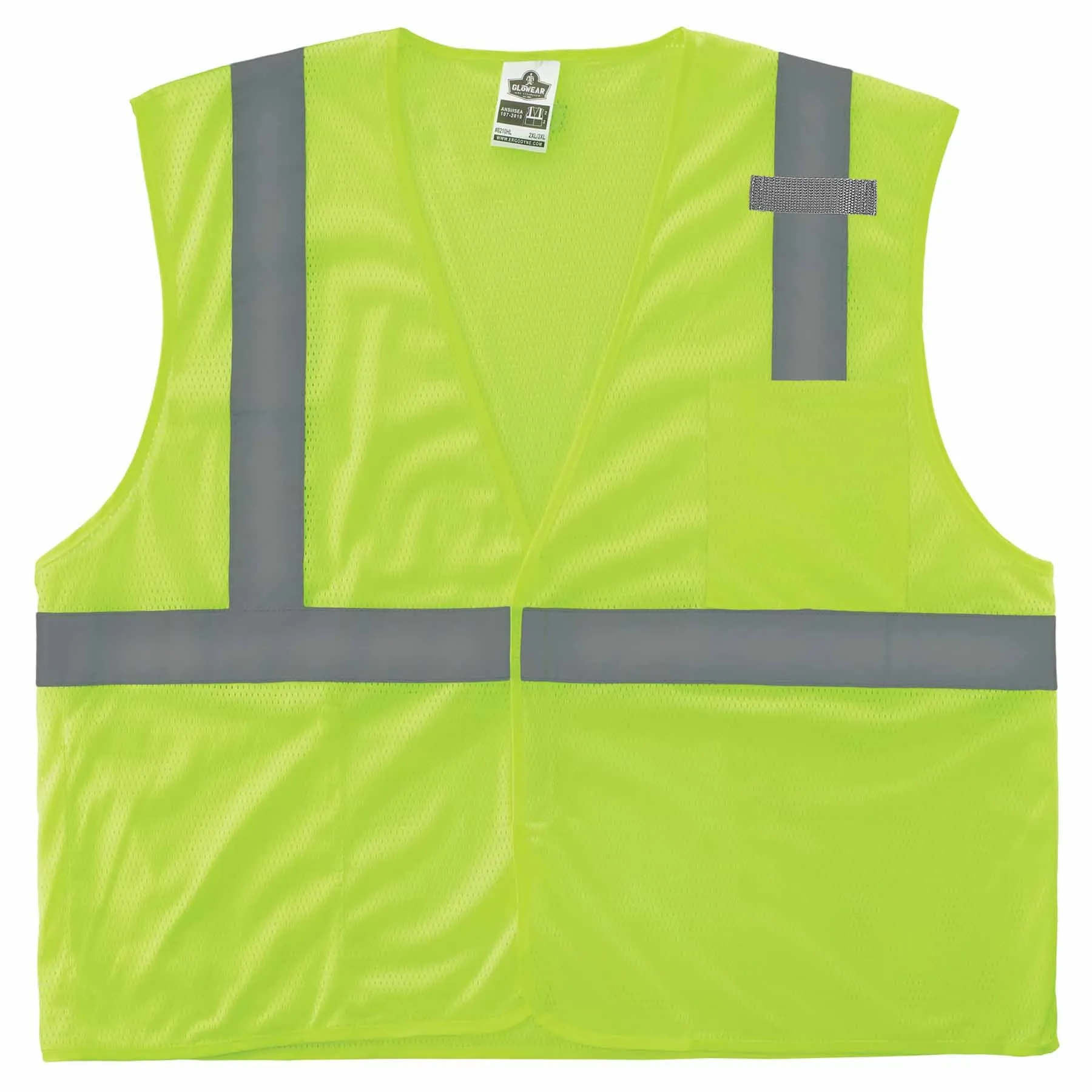 Ergodyne 24521 8210HL-S XS Lime Class 2 Economy Mesh Vest - Single Size