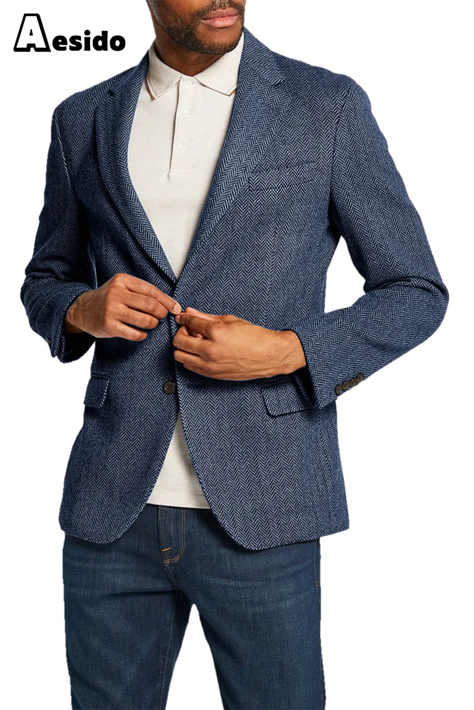 Fashion Notch Lapel Men's Blazer