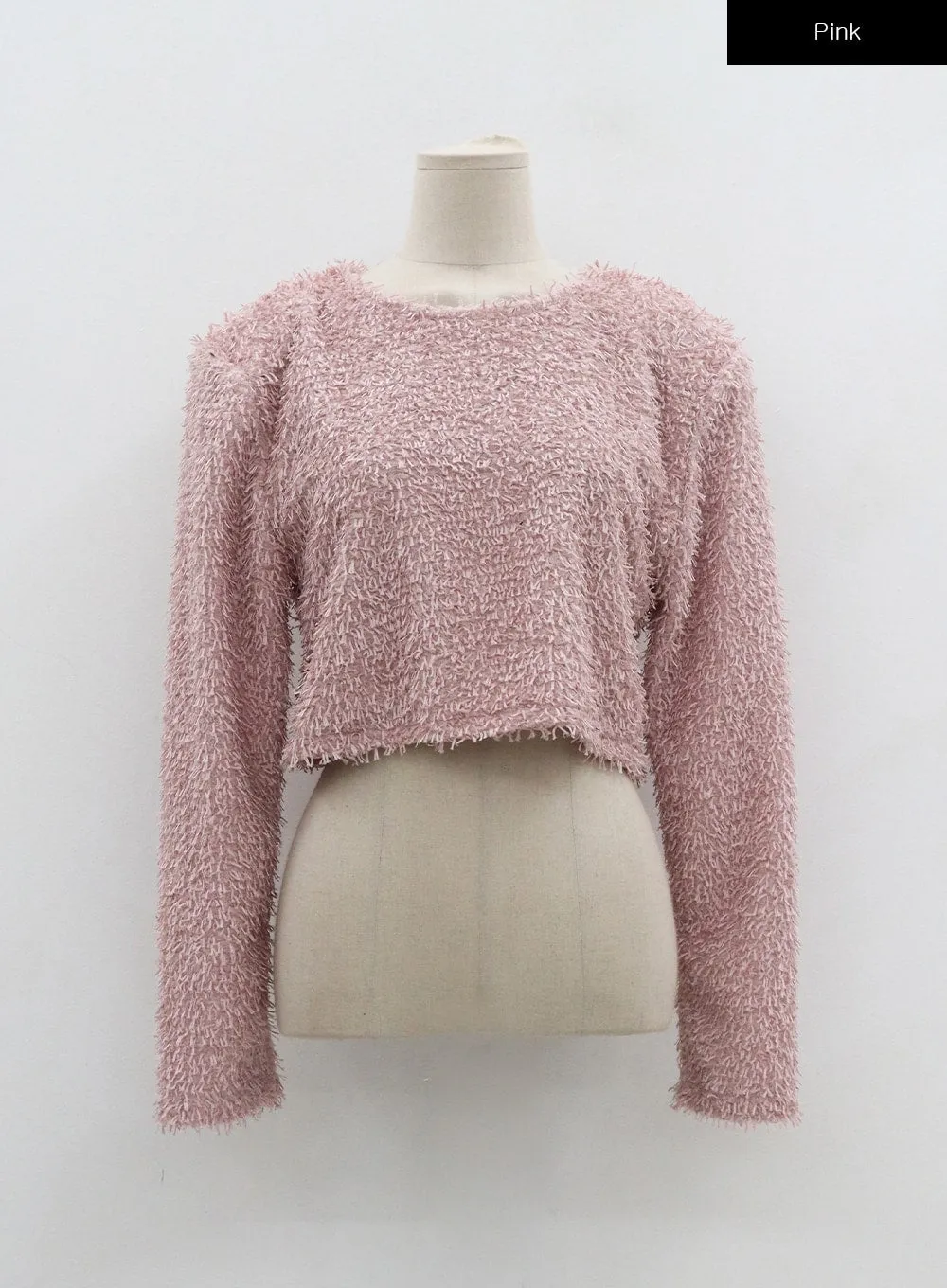 Faux Fur Cropped Knit BD12