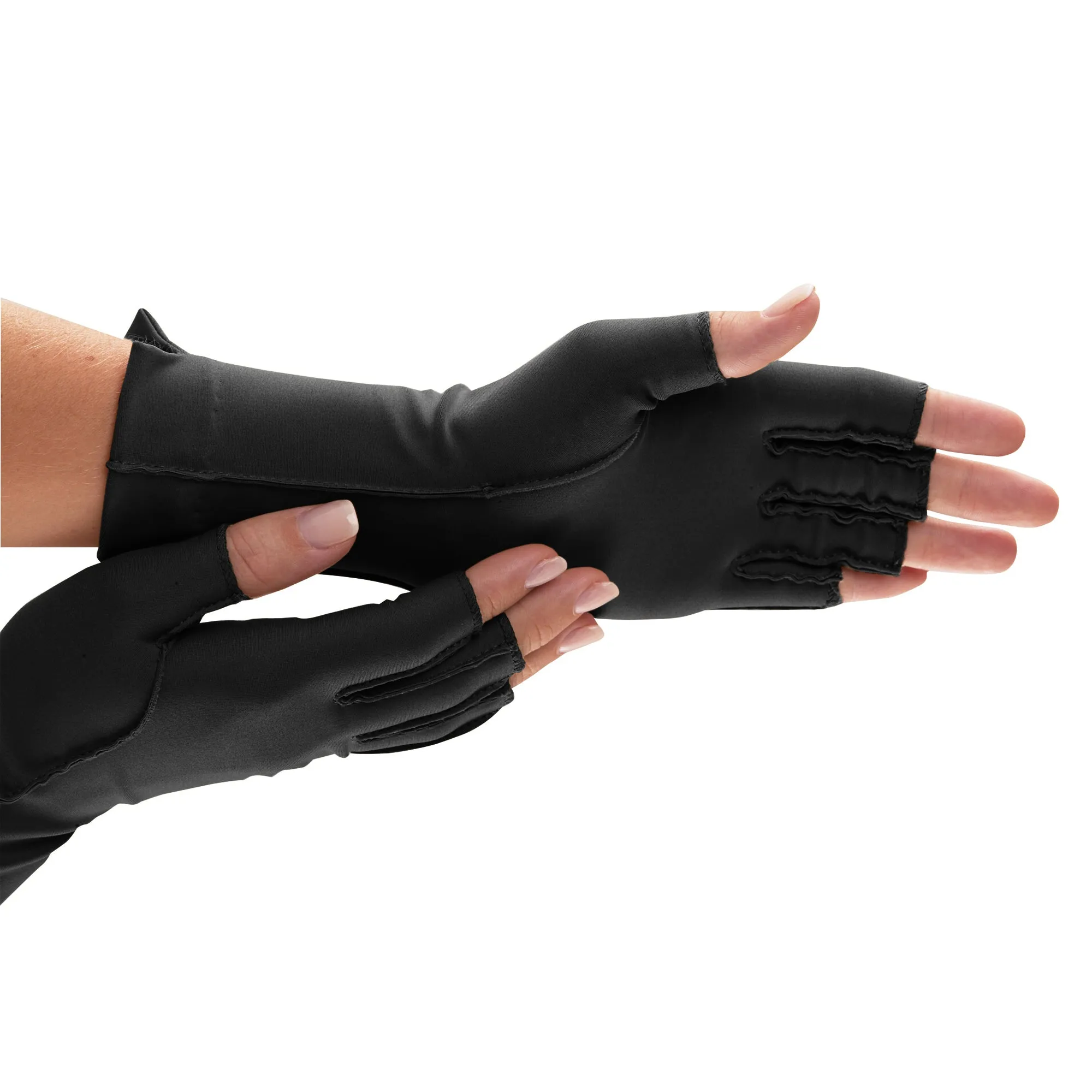 Fingerless Therapeutic Compression Gloves