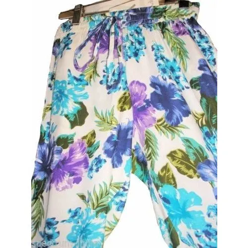 Floral Pants - Blue Floral