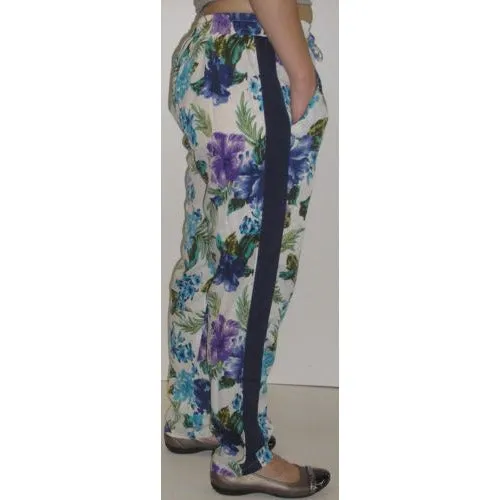 Floral Pants - Blue Floral