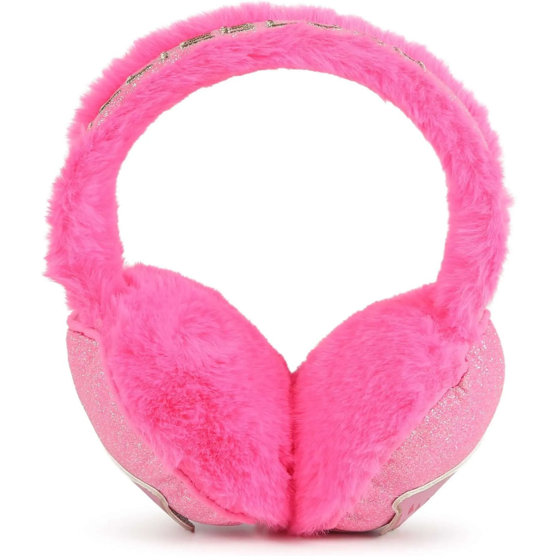 Girls Pink Faux Fur Ear Muffs