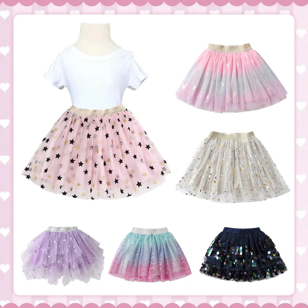 Girls Purple Feathered Multi Tutu Skirt 3T-8T