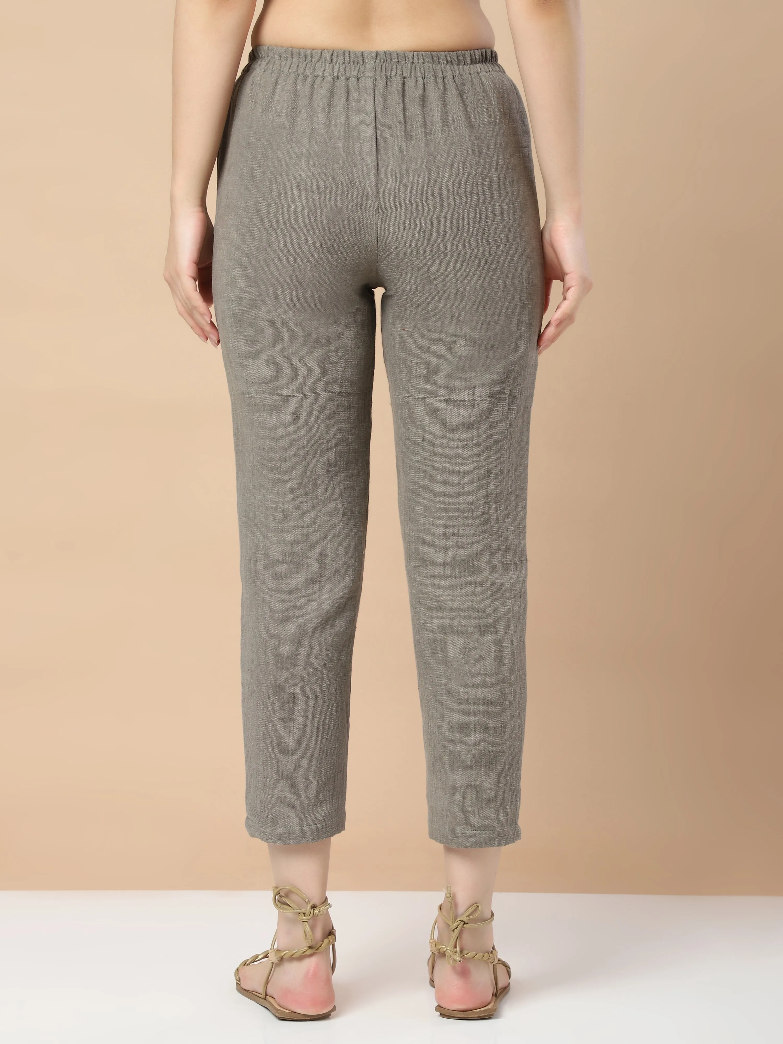 Hemp Pants with Front Pockets