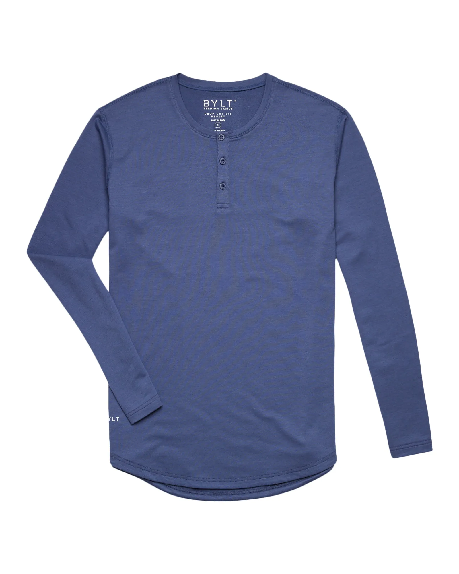 Henley Drop-Cut Long Sleeve: LUX