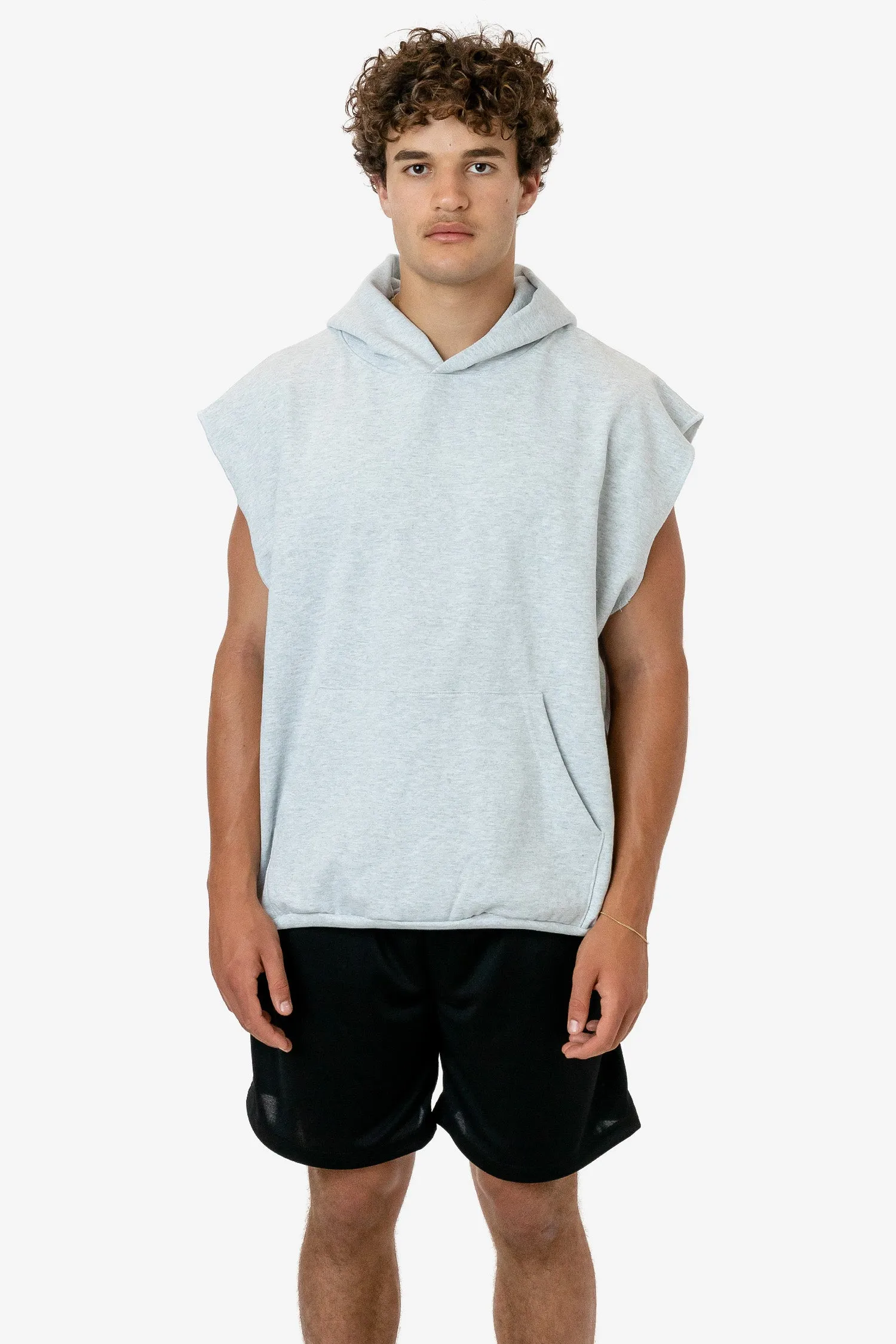 HF08 - Heavy Fleece Sleeveless Hoodie (Piece Dye)