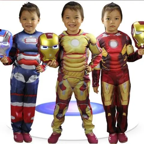 Ironman War Machine Muscle costume for Boys- Blue