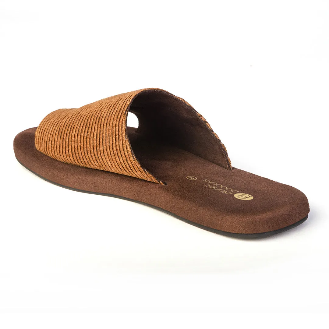 Iru Luxe - Cloak Corduroy Brown Men Slides