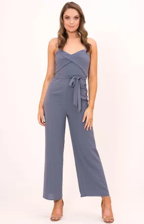 Jennie Jumpsuit In Greyblue