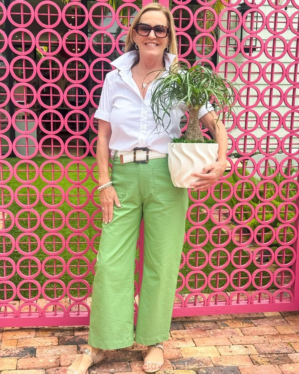 Keeley Cropped Pants | Apple Green