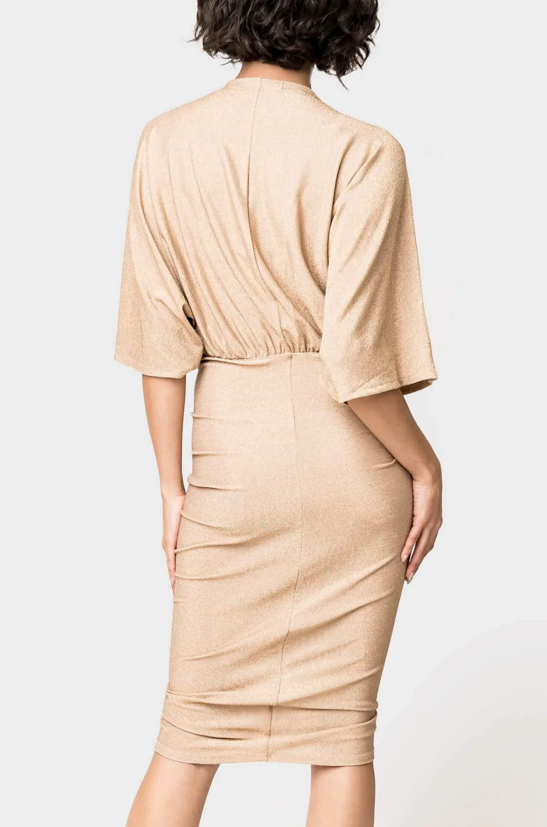 Knit Cinch Midi Dress