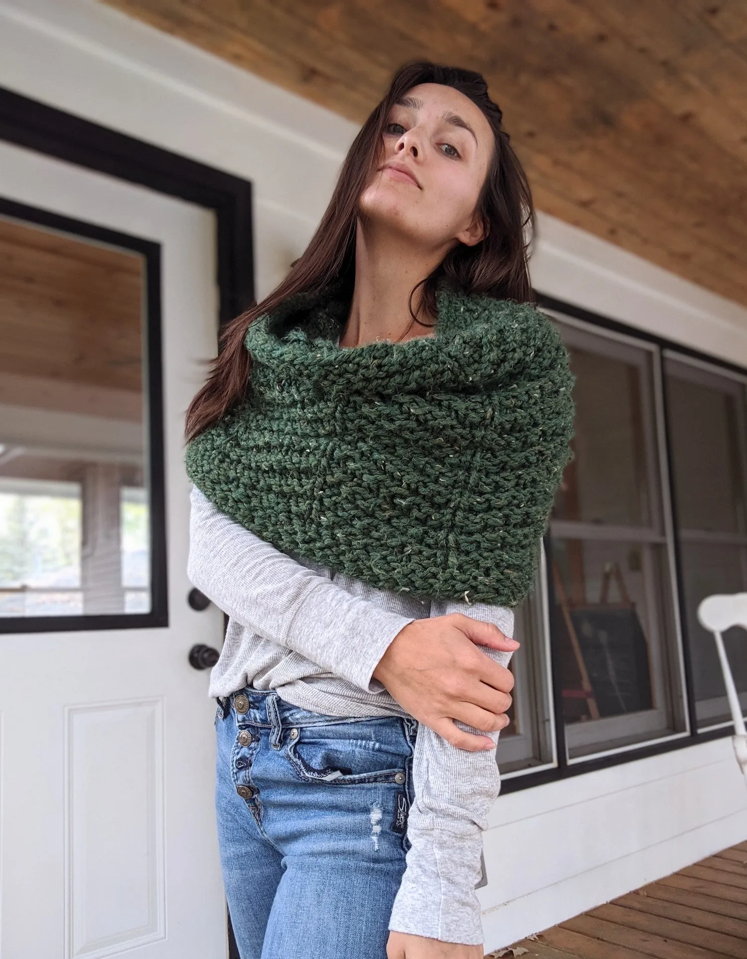 Knit Kit - Evergreen Snood