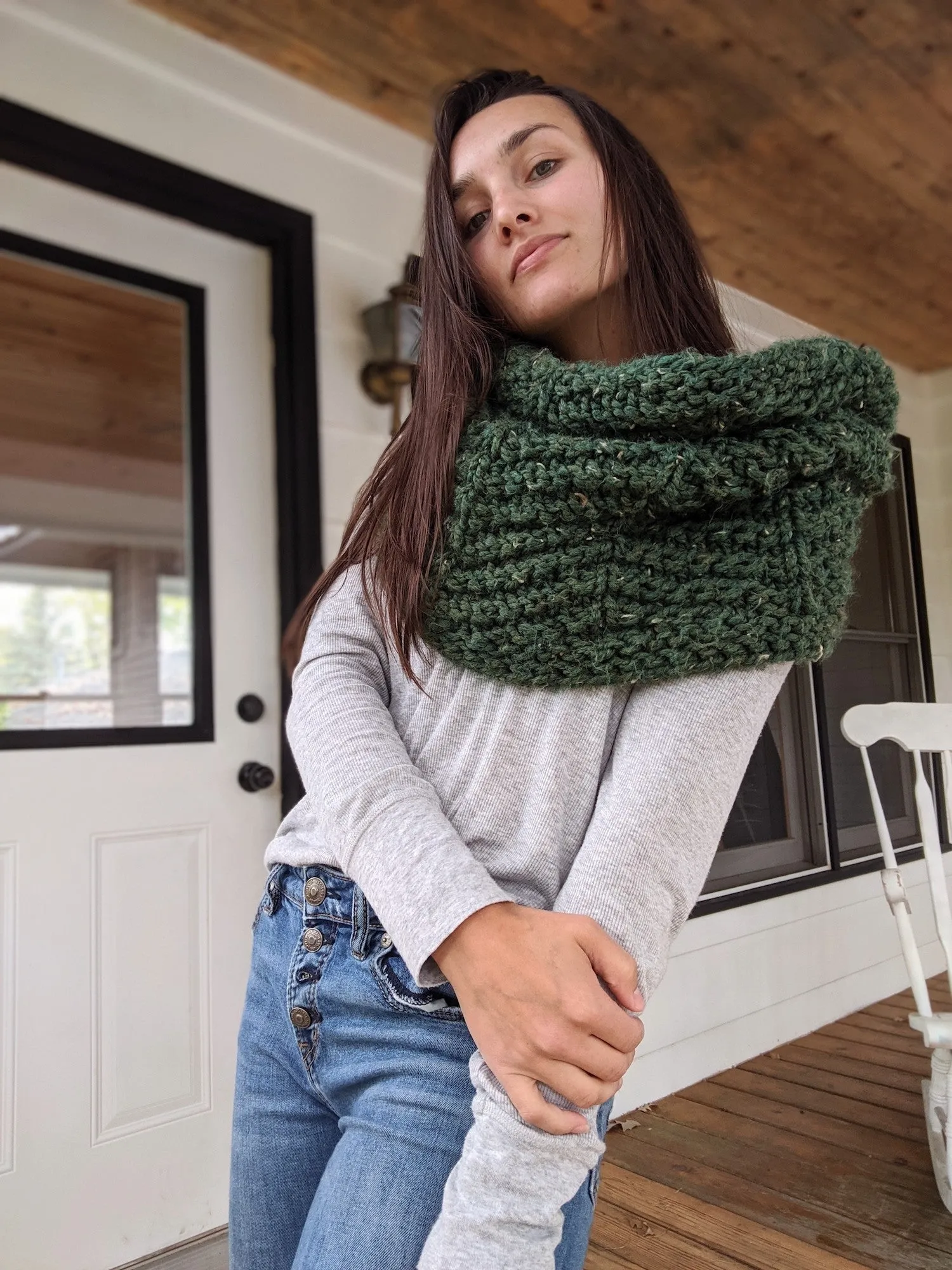 Knit Kit - Evergreen Snood