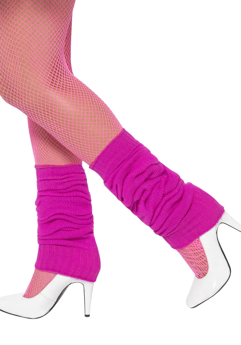 Leg warmers neon pink