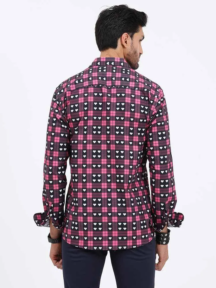 Love Checks Printed Full Sleeve Shirt