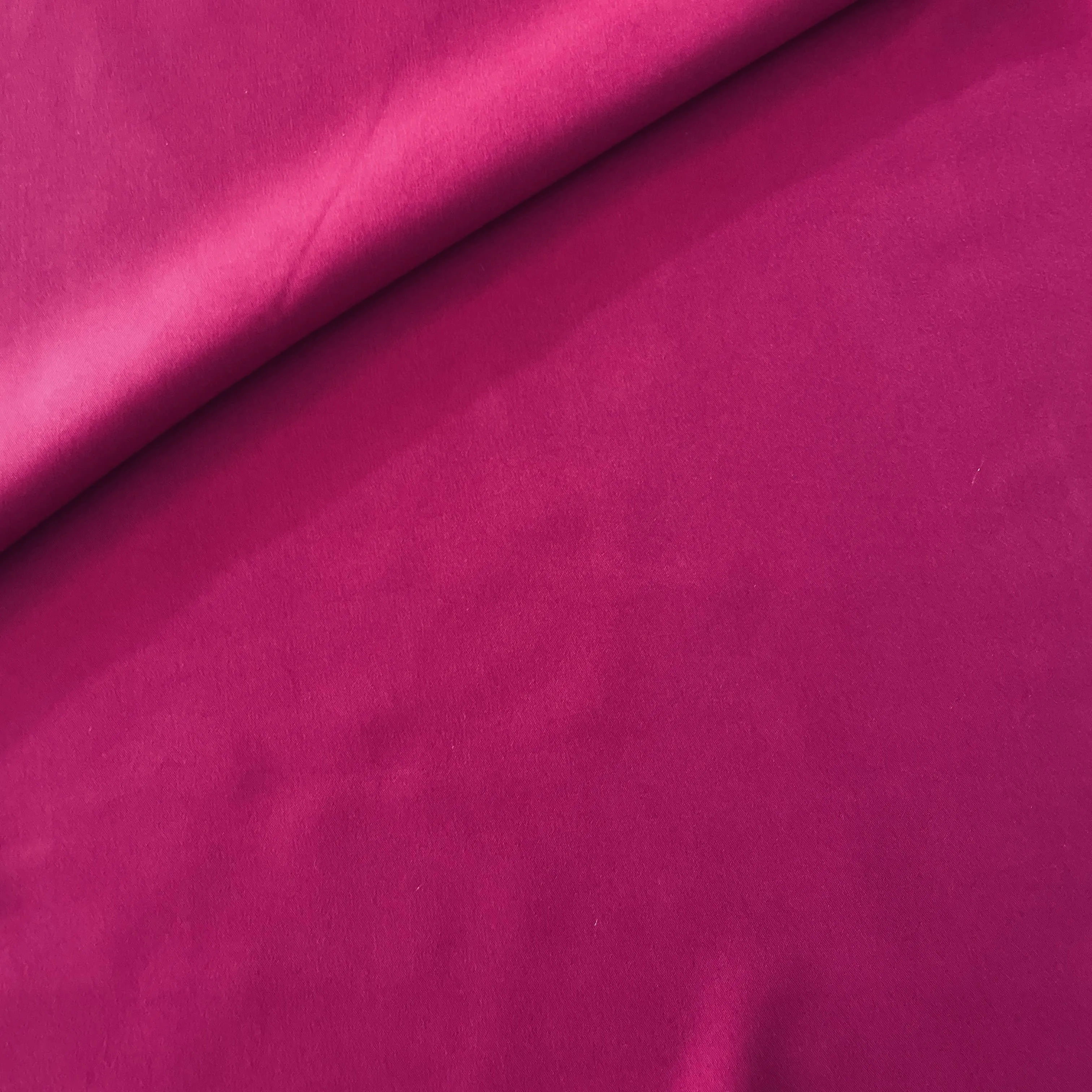 Magenta Pink Solid Butter Crepe Fabric