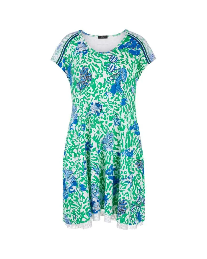 Marc Cain Print Cap Sleeve Dress