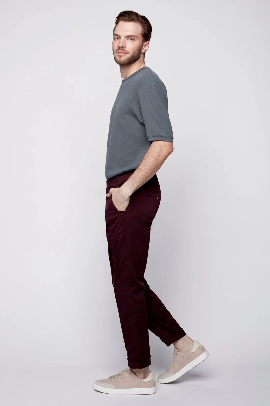 MARLEY - Slim Fit Chinos - Wine