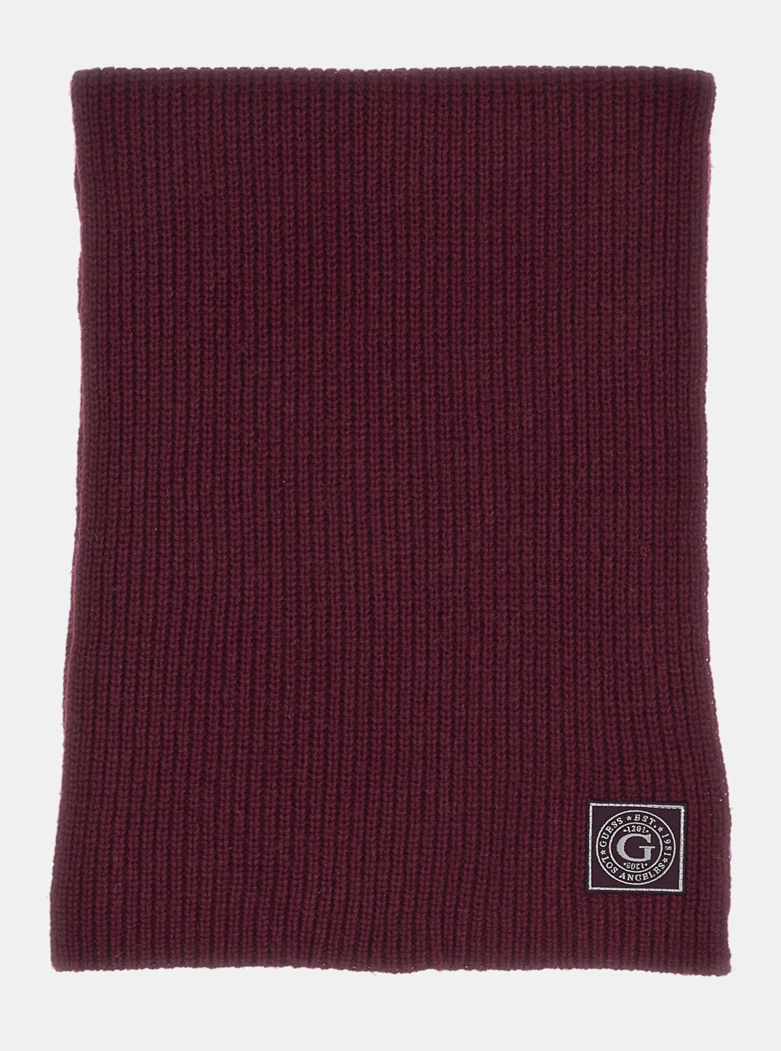 Maroon Hunter Ribbed Scarf