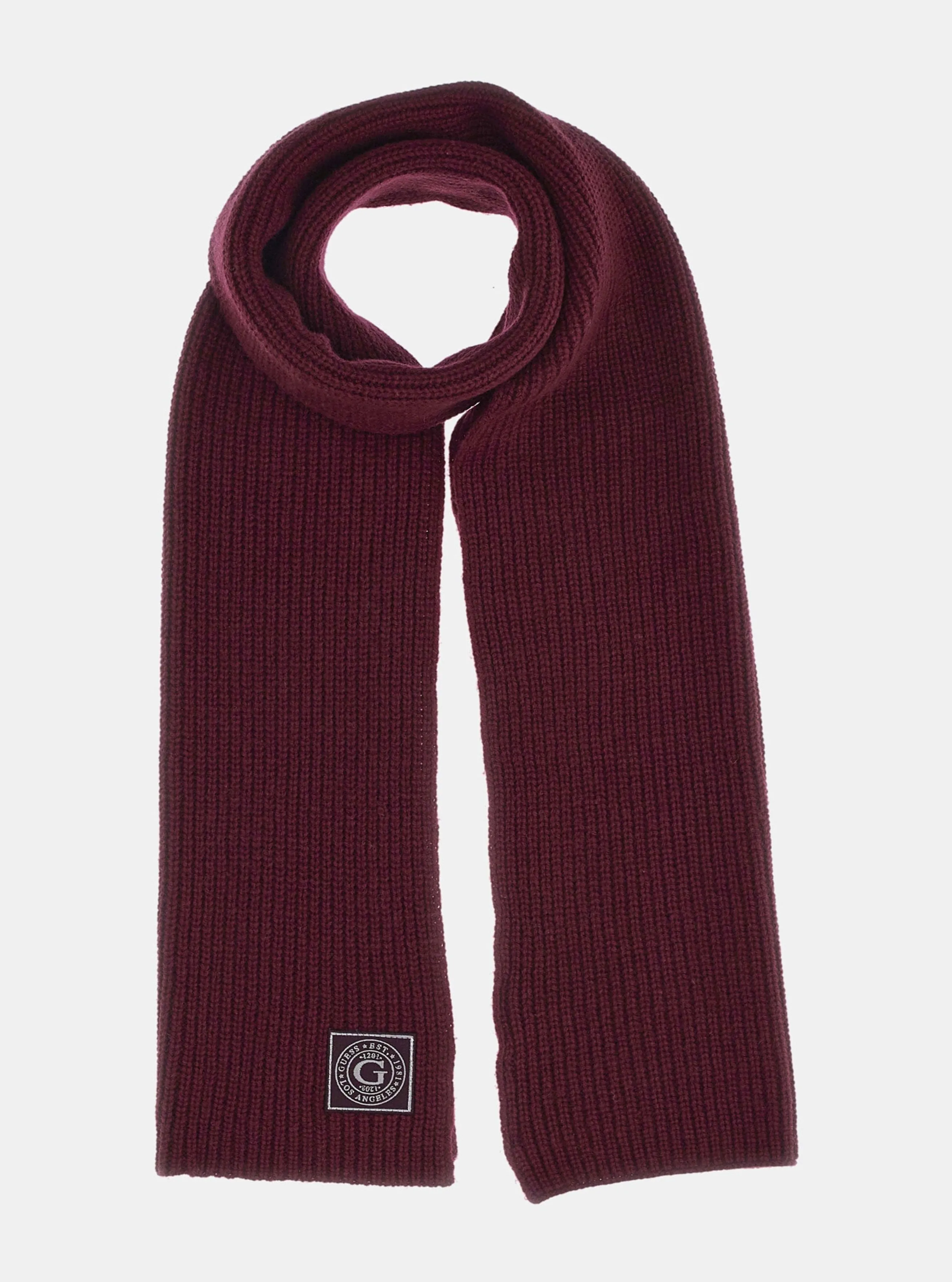 Maroon Hunter Ribbed Scarf