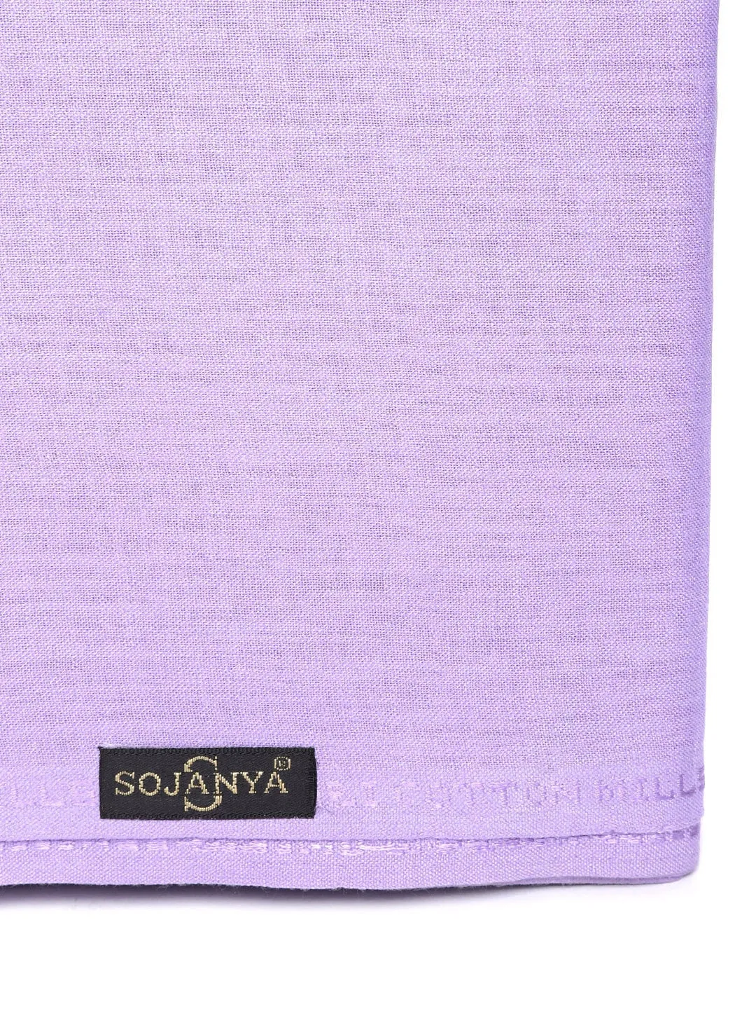 Men's Cotton Unstitched Shirt Fabric Purple 2 Metres - Sojanya