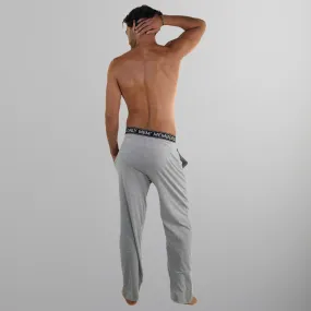 Men's Jersey Sleep Pant Logo Elastic - Grey - FINAL SALE