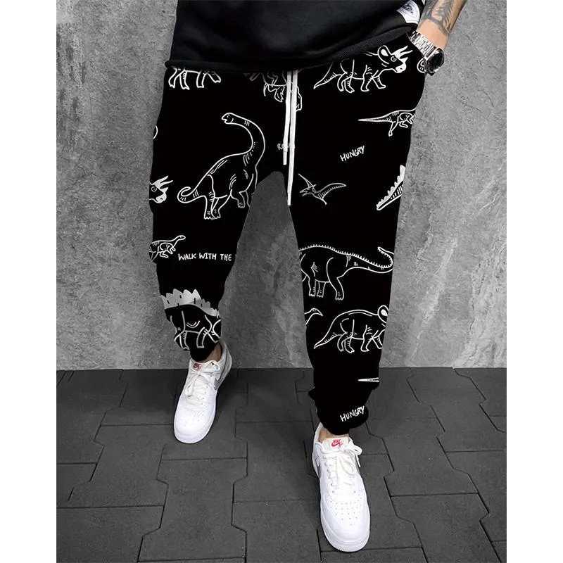 MEN'S PRINTED ELASTICATED SWEATPANTS 29608246YM