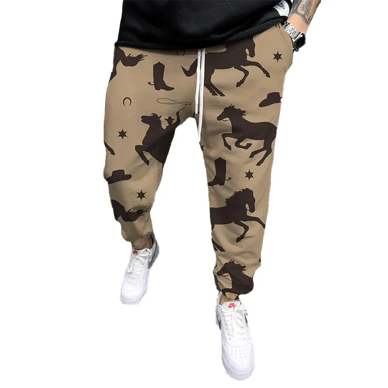 MEN'S PRINTED ELASTICATED SWEATPANTS 29608246YM