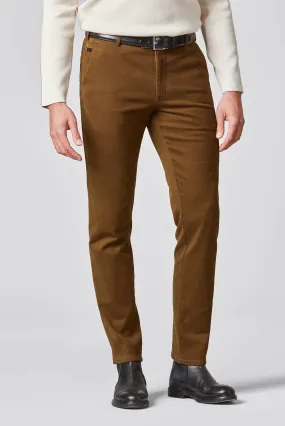 MEYER Exclusive Bonn Trousers - 8572 Luxury Twill Cotton Chino - Caramel