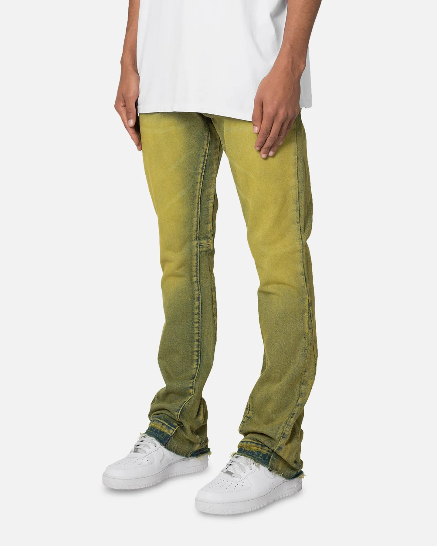 MNML B540 Flare Denim Jeans Olive