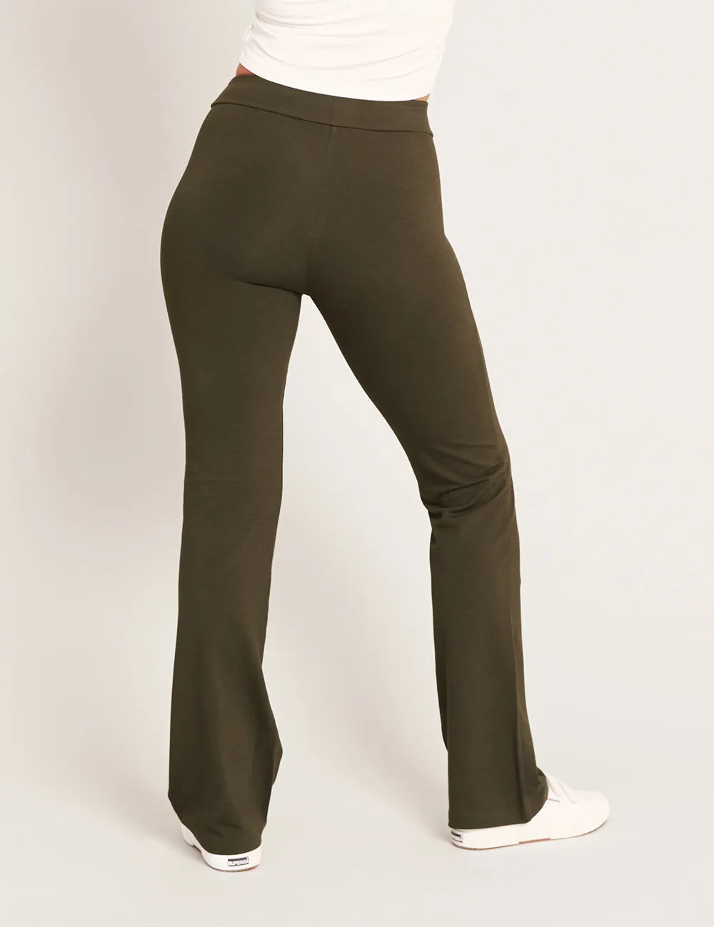 Motivate High Waist Flare Pant - Dark Olive