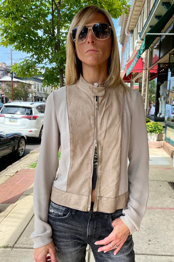 Moto Jacket - Beige