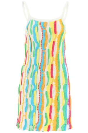 Msgm multicolor knit mini dress