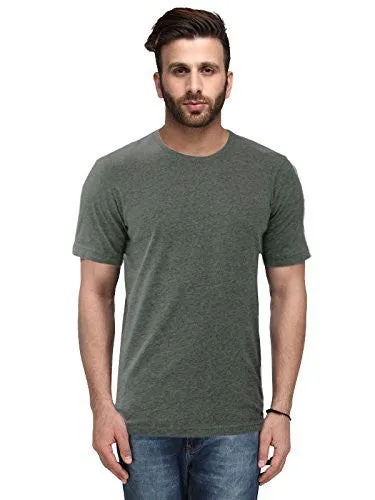 Nitlon Solid Men's Round Neck 100% Cotton Tshirt (Pack of 5) (Medium)