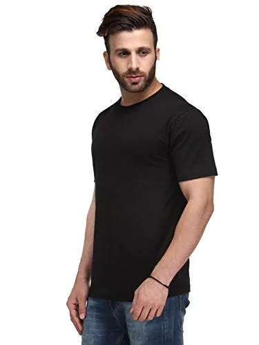 Nitlon Solid Men's Round Neck 100% Cotton Tshirt (Pack of 5) (Medium)