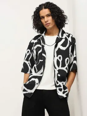 Nuon Black Printed Shirt