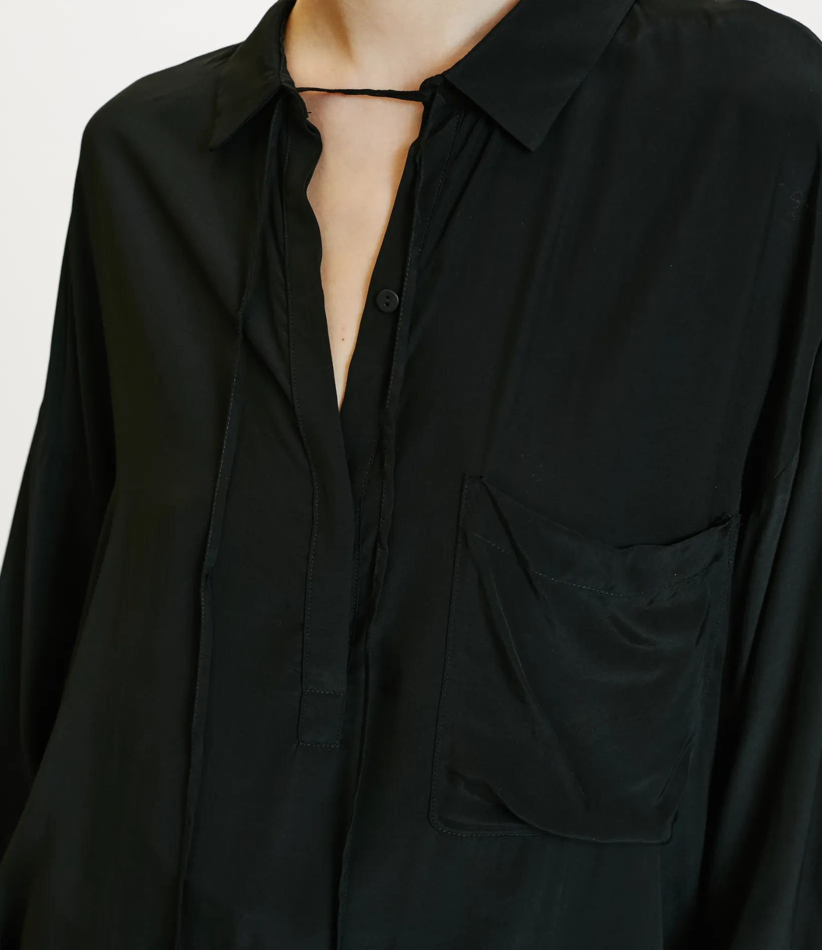 OGATA BLOUSE - NERO