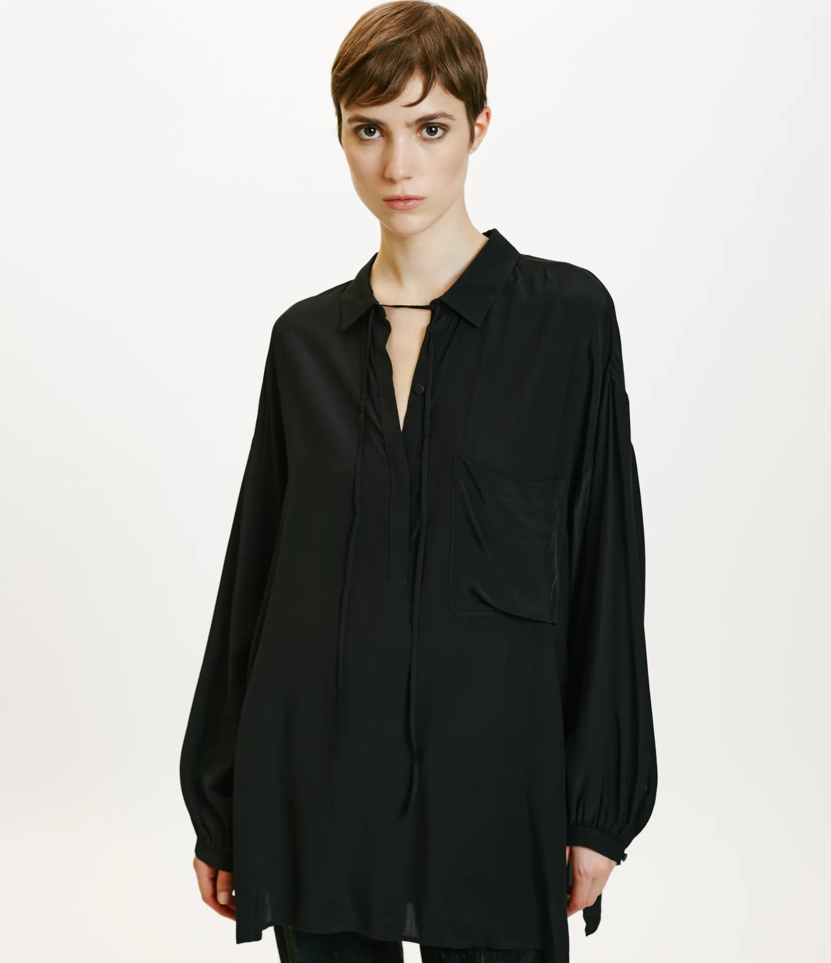 OGATA BLOUSE - NERO